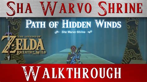 Path Of Hidden Winds Shrine Walkthrough