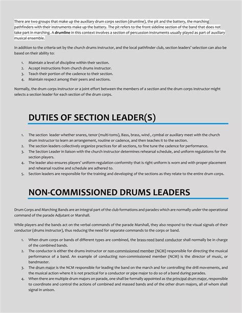 Pathfinder Drum Manual
