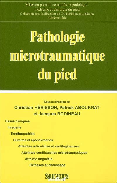 pathologie microtraumatique du pied