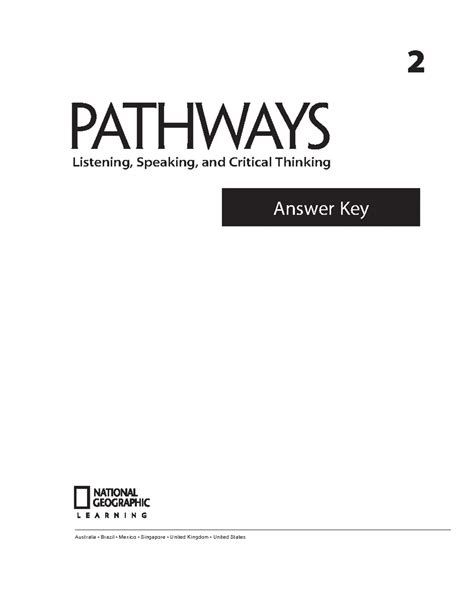Pathways 2 Answer