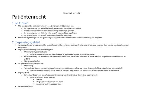 patiëntenrecht