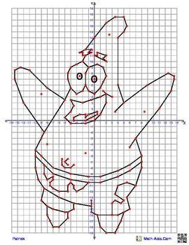 Patrick From Spongebob Coordinate Drawing