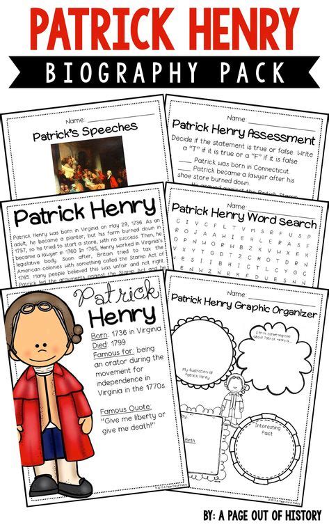 Patrick Henry Worksheets Amp Facts For Kids Life Sideline Worksheet For Kindergarten - Sideline Worksheet For Kindergarten