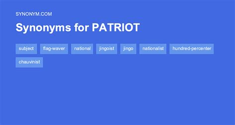 patriot antonym