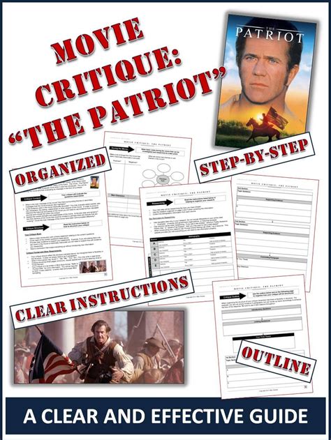 Patriot Movie Lesson Plans Amp Worksheets Reviewed By The Patriot Worksheet - The Patriot Worksheet
