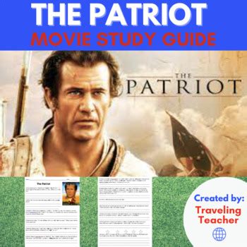 Patriot Movie Study Guide The Patriot Movie Worksheet The Patriot Worksheet - The Patriot Worksheet