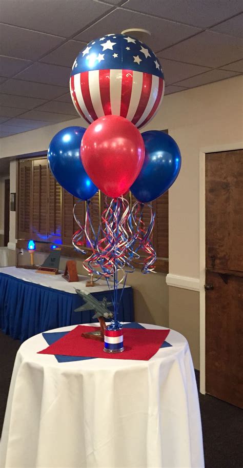 Patriotic Balloon Table Centerpieces