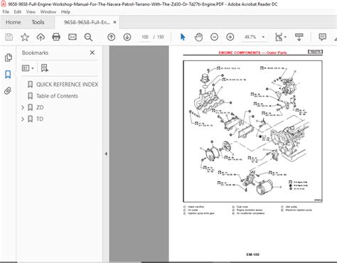 patrol zd30 workshop manual