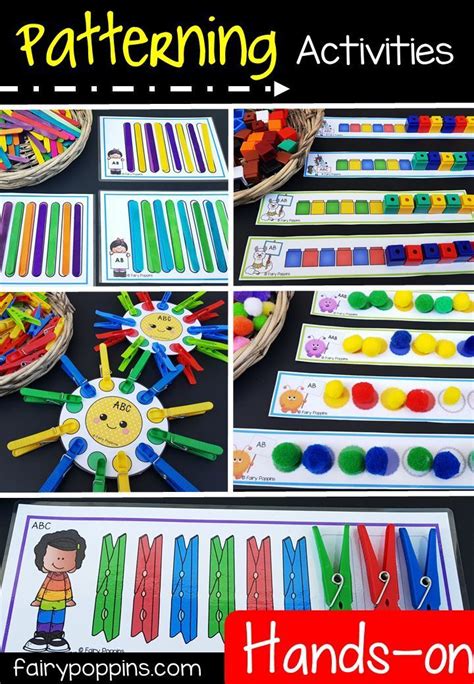 Pattern Activities And Centers For Pre K Amp Pattern Learning For Kindergarten - Pattern Learning For Kindergarten
