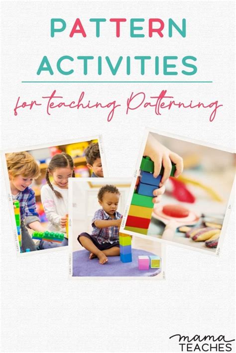 Pattern Activities For Teaching Patterning Mama Teaches Patterning Kindergarten - Patterning Kindergarten