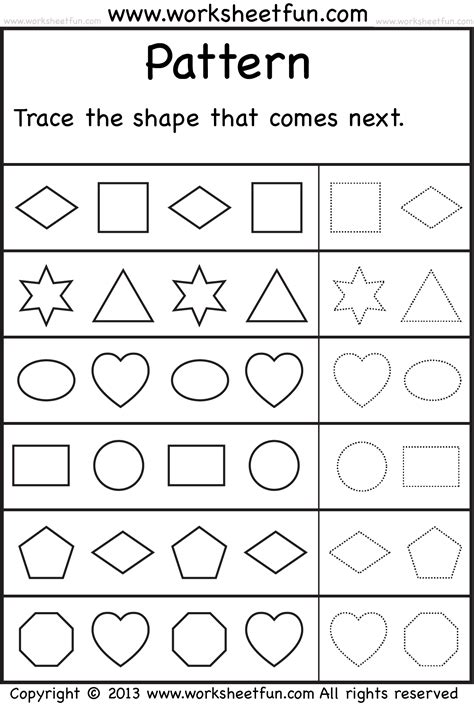 Pattern Free Printable Worksheets Worksheetfun Patterns Worksheets For Preschool - Patterns Worksheets For Preschool