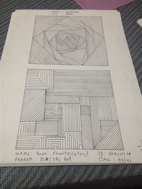 pattern from lines Journal Pinterest Patterns Art lessons