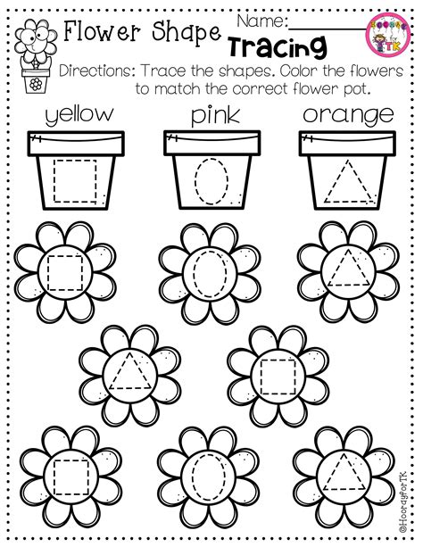 Pattern Worksheet Spring Shapes Hard Bw 1 2 Complete The Pattern Shapes - Complete The Pattern Shapes