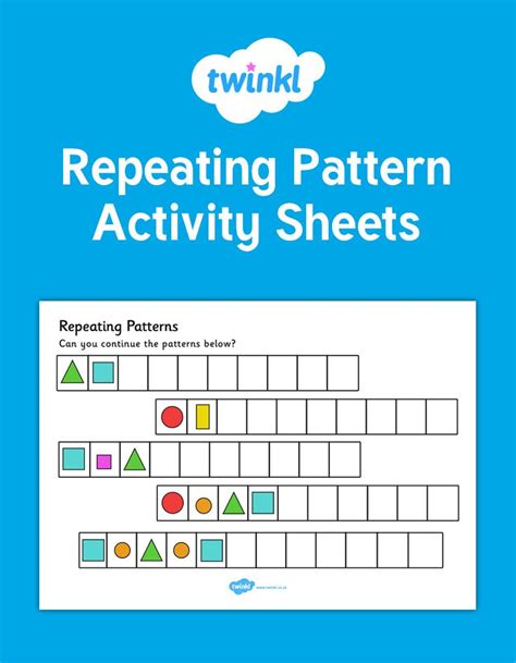 Pattern Worksheets 2020vw Com Repeating Patterns Worksheet - Repeating Patterns Worksheet