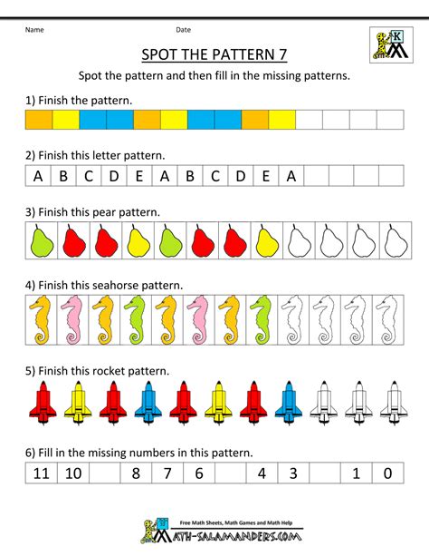 Pattern Worksheets Number Patterns Worksheets Grade 6 - Number Patterns Worksheets Grade 6