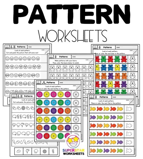 Pattern Worksheets Superstar Worksheets Math Pattern Worksheets - Math Pattern Worksheets
