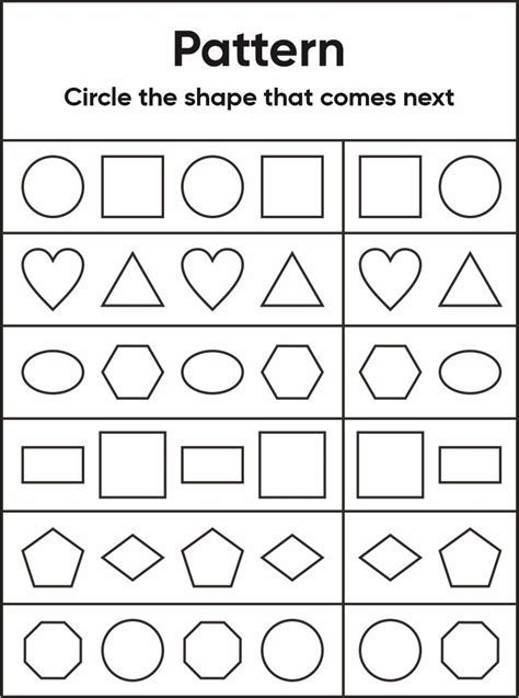 Patterns Worksheets For Preschool   Free Printable Pattern Worksheets Kiddoworksheets - Patterns Worksheets For Preschool