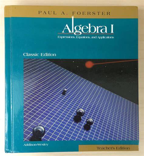 paul a foerster algebra and trigonometry answers