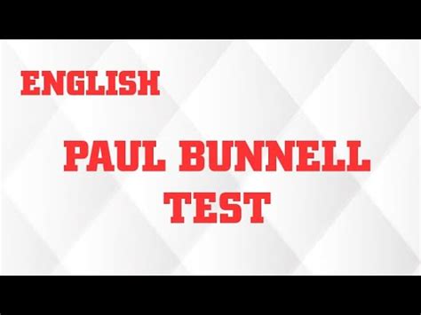 Paul Bunnell Test