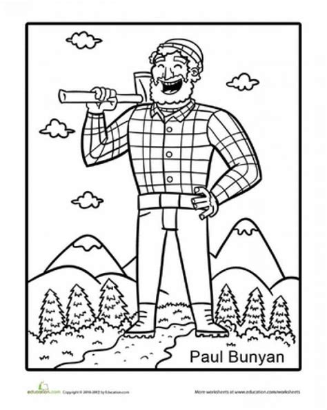 Paul Bunyan Felt Board Worksheets Paul Bunyan Worksheet - Paul Bunyan Worksheet