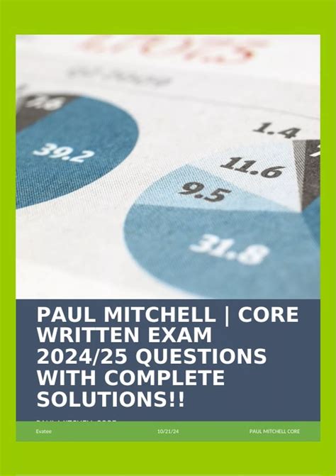 Paul Mitchell Practical Workbook Answers