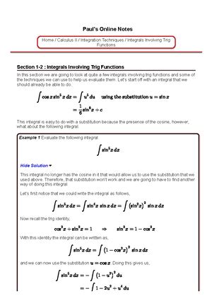 Paul Online Notes