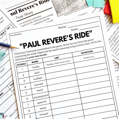 paul reveres ride selection test