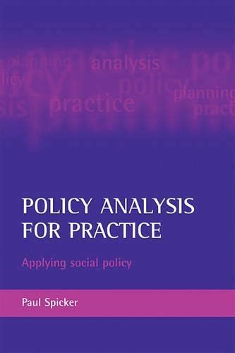 Paul Spicker Policy Analysis