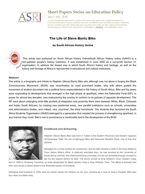 paul stopforth steve biko biography