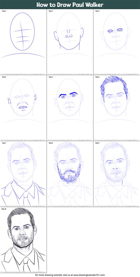 paul walker drawing step by step warthunderskinstutorial