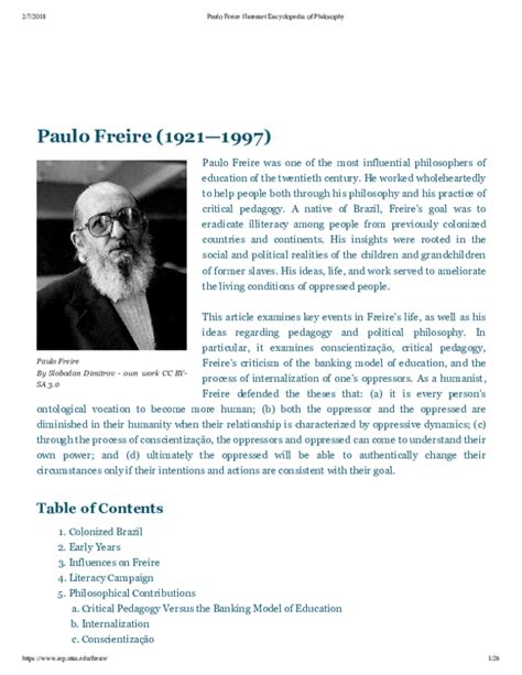 paulo freire biography summary example