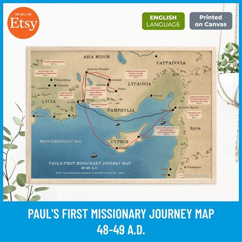 Read Pauls First Missionary Journey Map 