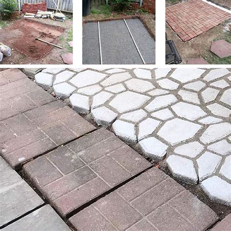 paver patio options... buy pavers or mold + concrete?