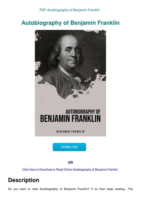 pavlich autobiography of benjamin franklin pdf