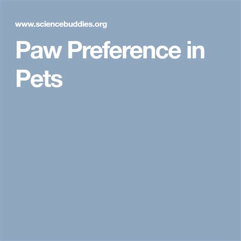 Paw Preference In Pets Science Project Science Buddies Science Experiments With Cats - Science Experiments With Cats