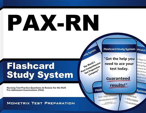 Pax Rn Flashcard Study System Nursing Test Practice Questions Review For The Nln Pre Admission Examination Pax Cards