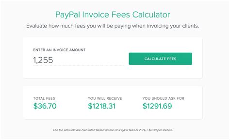 Paypal Invoice Calculator   Paypal Fee Calculator - Paypal Invoice Calculator