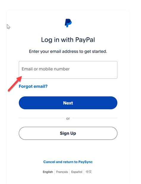 Paypal Logging In