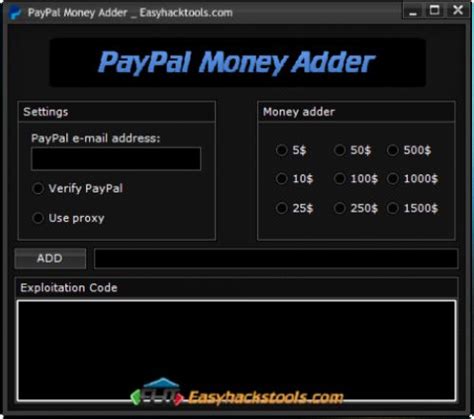 Paypal Money Adder