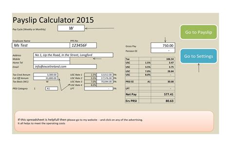 Payroll Calculator Free   Payroll Calculator Free Employee Payroll Template For Excel - Payroll Calculator Free