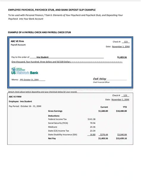 Payroll Check Template