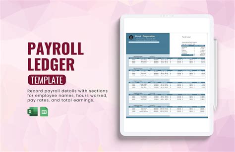 payroll distribution ledger summary