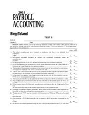 Read Online Payroll Accounting Bieg Toland 2014 