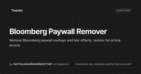 Paywall Remover Fr Bloomberg