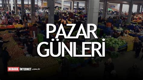 pazarlar.