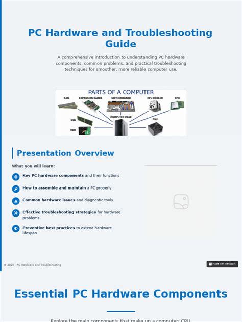Pc Hardware Troubleshooting Guide