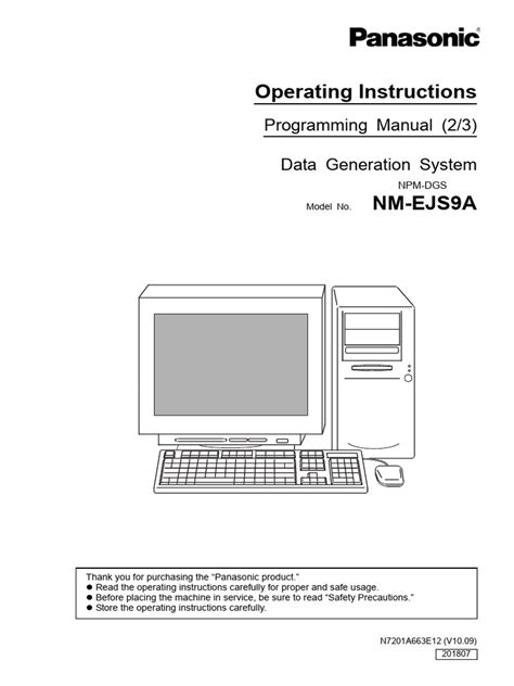 Pc Programming Manual Panasonic Latin America