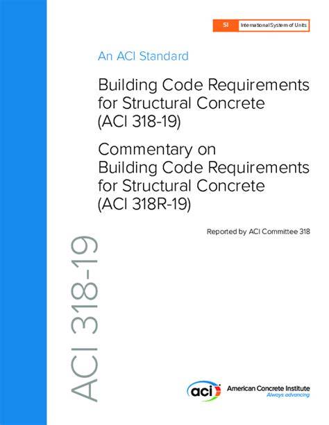 Pca Notes On Aci 318m 11 Metric Windelore
