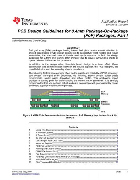 Full Download Pcb Design Guidelines For 0 4Mm Package On Package Pop 