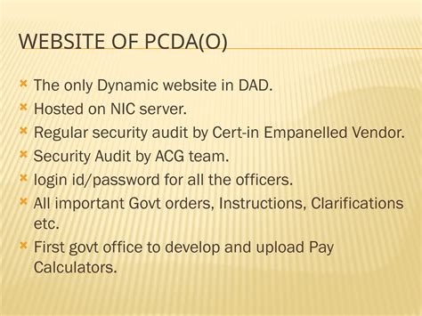 Pcda O Login